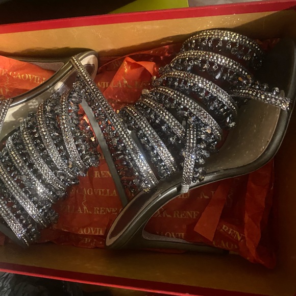 Rene Caovilla Swarovski Crystal Heels - Picture 2 of 6